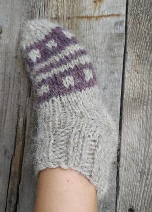 Носки жіночі вовняні | носки зимові | шкарпетки | носки в'язані2 фото