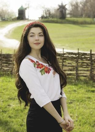Вышитая рубашка женская - украинская вышиванка