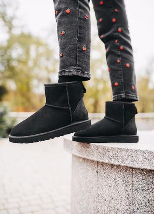 Угги ugg classic mini “black” уги6 фото