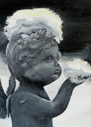 Ангел картина олійними фарбами, олійний живопис7 фото
