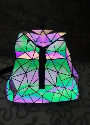 Спортивный женский рюкзак маленький геометрический бао бао женский, bao bao issey miyake - ven355 хамелеон7 фото