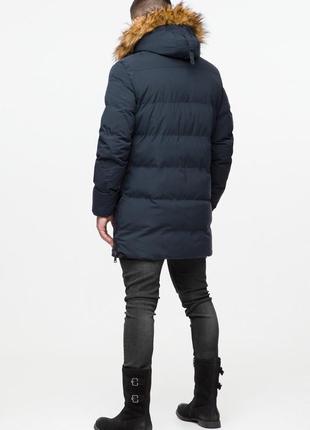 Темно-синя чоловіча молодіжна куртка зимова модель 25170 (клад тільки 50(l))6 фото