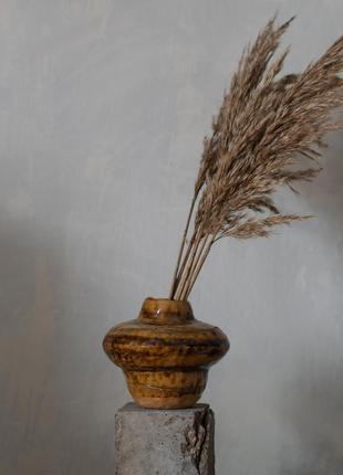Керамическая ваза для цветов, сухоцветов и других флористических композиций в эстетике ваби-саби1 фото