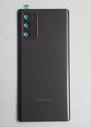 Задня кришка galaxy note 20 mystic black чорного кольору (sm- n980)