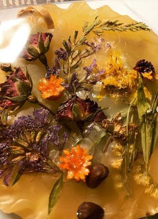 Флорентийское саше с аромаслами, украшенное сухоцветами