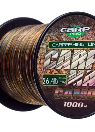 Волосінь carp pro carp max camo 1000м 0.35 мм