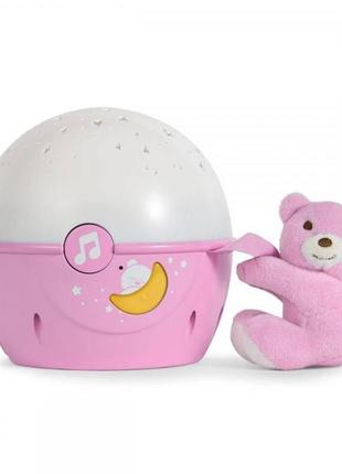 Нічник-проєктор chicco next2 stars рожевий (07647.10)