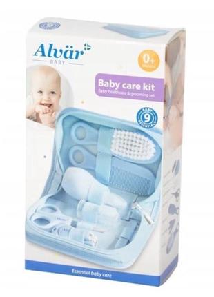 Набор по уходу за ребенком в органайзере alvär baby care set 0+ (9 в 1)4 фото