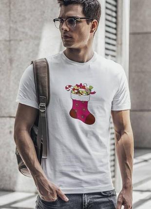 Набор футболка-раскраска "новогодний носок"6 фото