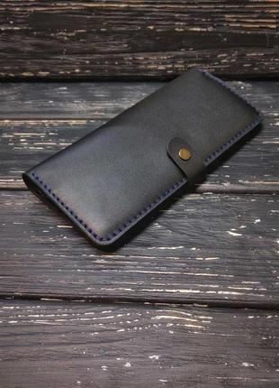 Long wallet black & blue2 фото