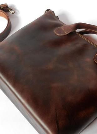 Шкіряна сумка-портфель «style»3 фото