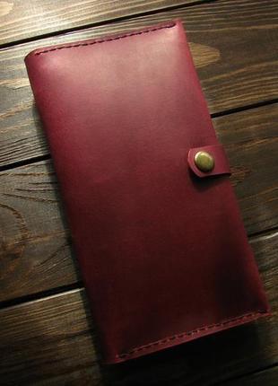 Женский кожаный кошелек портмоне клатч2 фото