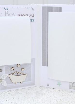 Альбом для новорожденного малыша, фотоальбом для мальчика , скрапальбом для мальчика