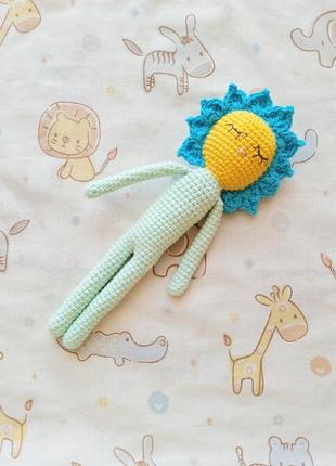 Соняшник сплюшка іграшка для сну подарунок для немовляті игрушка для сна ребенку1 фото
