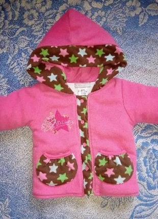 Куртка для маленькой принцессы  2-7 месяцев со звёздами распродажа