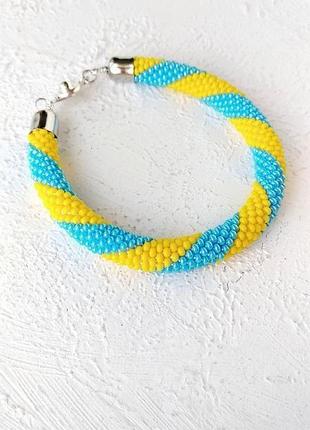 Браслет из бисера " патриотический!