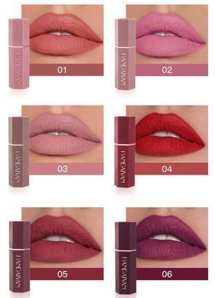 Матовая помада handaiyan velvet matte lipstick 05 umber4 фото