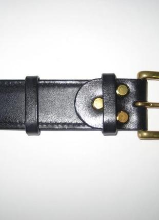 001 m b38 мужской кожаный ремень 38мм, тёмно синий с ручной прошивкой (mens leather belt navy blue)3 фото