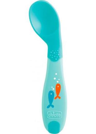 Ложка chicco first spoon 8м+ блакитна (16100.20)