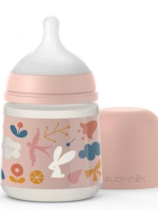 Пляшка для годування suavinex лісові історії 150 мл pink (307022)