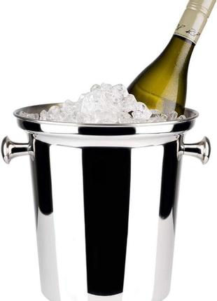Buddy´s bar відро – охолоджувач для вина/шампанського, високоякісний охолоджувач для пляшок із нержавіючої сталі,