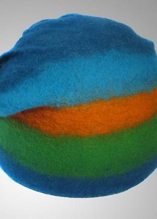 Валяная шапочка бини ′антананариву′4 фото
