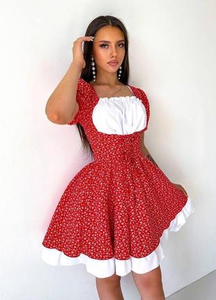 Жіноча літня сукня сарафан 5/05/0073 плаття вільного крою міні софт (42-44, 46-48  розмір)9 фото