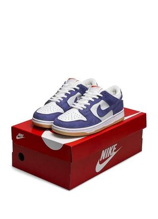 Женские замшевые кроссовки nike sb dunk low orange purple фиолетовые повседневные кеды найк весна лето