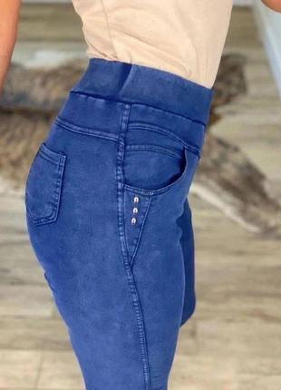 Жіночі джинси скінні 6/10/0019 штани джегінси ( 44, 46, 48, 50 розміри )5 фото