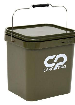 Вeдро прямоугольное carp pro с крышкой 17л