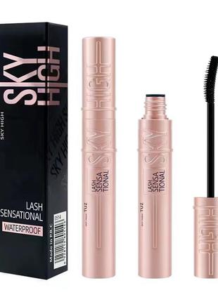 Туш для вій tuz sky high lash sensational waterproof з ефектом подовження 10 мл