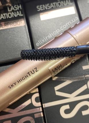 Тушь для ресниц tuz sky high lash sensational waterproof с эффектом удлинения 10 мл5 фото