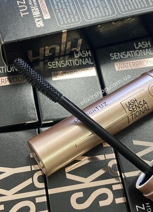 Тушь для ресниц tuz sky high lash sensational waterproof с эффектом удлинения 10 мл4 фото