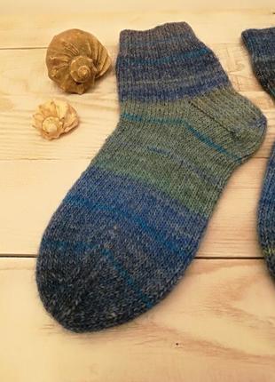 Шкарпетки з ручного фарбування пряжі2 фото
