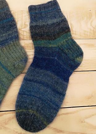 Шкарпетки з ручного фарбування пряжі3 фото