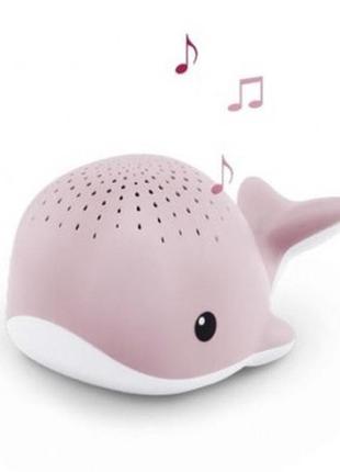 Wally кит ночник-проектор со звуками океана и колыбельными (розовый)2 фото