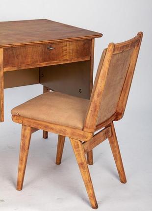 Комплект кабінетний - стіл і стілець, вінтаж, реставрація10 фото