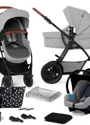 Універсальна коляска 3 в 1 kinderkraft xmoov ct light gray (ksxmov00lgr3000)