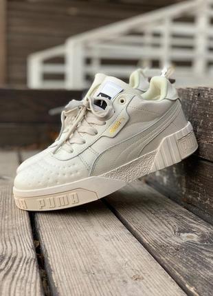 Зимние кроссовки puma cali cream winter fur кросівки мех3 фото