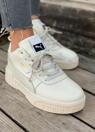 Зимние кроссовки puma cali cream winter fur кросівки мех5 фото