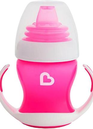 Бутылочка непроливная munchkin gentle transition 118 мл розовая (17129.02)