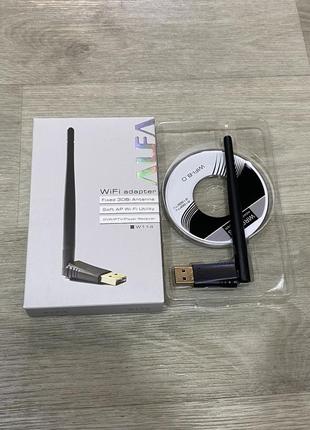 Бездротовий мережний адаптер wi-fi-usb aufa w114, 802.11bgn, 150mbps, 2.4ghz