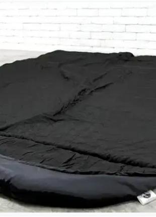 Походный зимний спальный мешок на флисе водонепроницаемый с чехлом держит до -20 с