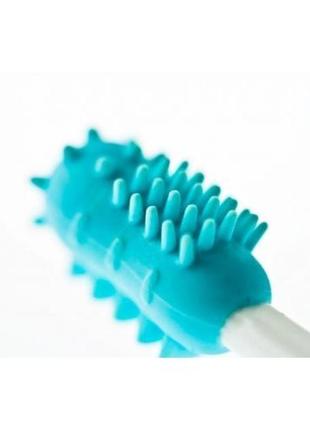Набор зубных щеток, 3 этапа., nuby (голубые)3 фото