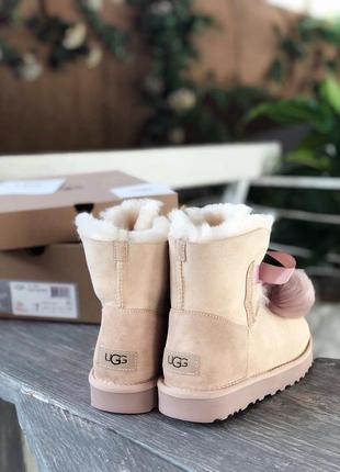 Уги ugg gita powder pink suede угги5 фото