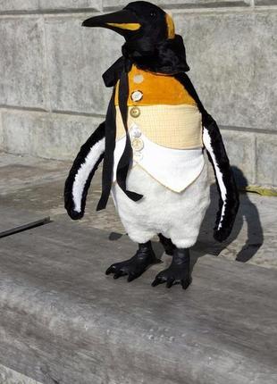 Стефан,пінгвін, текстильна скульптура1 фото