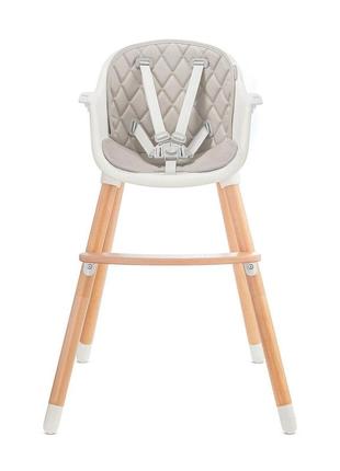 Стільчик для годування kinderkraft sienna gray (kkksiengry0000)3 фото