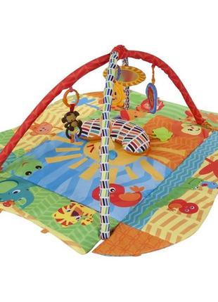 Ігровий дитячий килимок/манеж з подушкою - сонечко