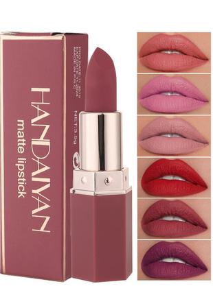 Матовая помада handaiyan velvet matte lipstick 03 nude2 фото