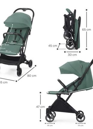 Прогулянкова коляска kinderkraft indy 2 sea green (ksindy00gre0000)7 фото